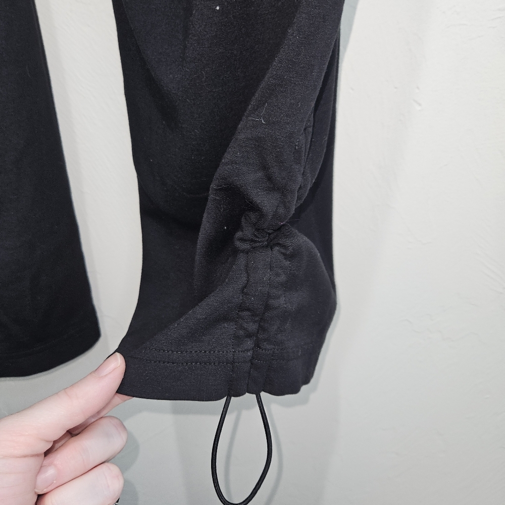 Chicos Zenergy Black Pants Adjustable Length Women's Size 4R 20 22 Pull On Comfy - Picture 7 of 10